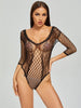 Lingerie Women Teddies Bodysuit Open Crotch Stretch Mesh Body Stockings Underwear Costumes