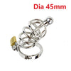 Stainless steel lock Chastity cock cage ring urethral sounding plug metal slave bondage restraint belt for males