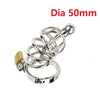 Stainless steel lock Chastity cock cage ring urethral sounding plug metal slave bondage restraint belt for males