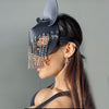 Spikes Rivets Studded Mask Women Leather Adult Bondage Mask Evil Bunny Halloween Cosplay Anime Party Face Masks Squid Game