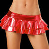 Sexy Women Pole Dancing Skirt Club Wear Punk Short Short Skirts Pu Leather Micro Mini Skirt