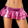 Sexy Women Pole Dancing Skirt Club Wear Punk Short Short Skirts Pu Leather Micro Mini Skirt