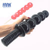 FAAK beads big dong screw plug with handle -  2.36" thick 11.2" long - in black, tan, purple